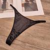 Womens Low-Waist Thong Underwear Satin Leopard Print Seamless Cotton Crotch Breathable Briefs