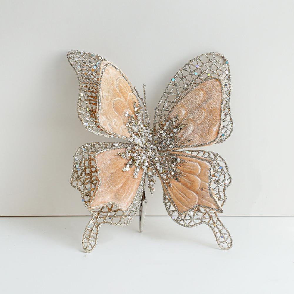 with Clip Christmas Butterfly Pendant Sparkling Holiday Decor  Home Decorations