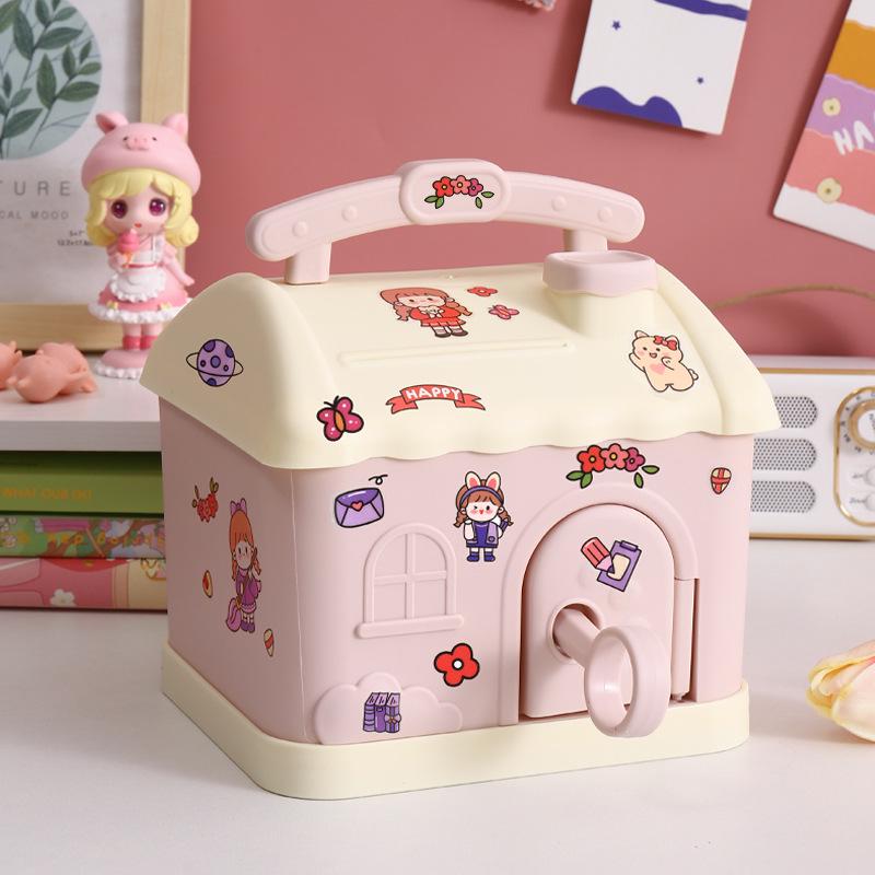 

2023 Милая копилка в виде грибного домика, мультяшная свинка-копилка для детей