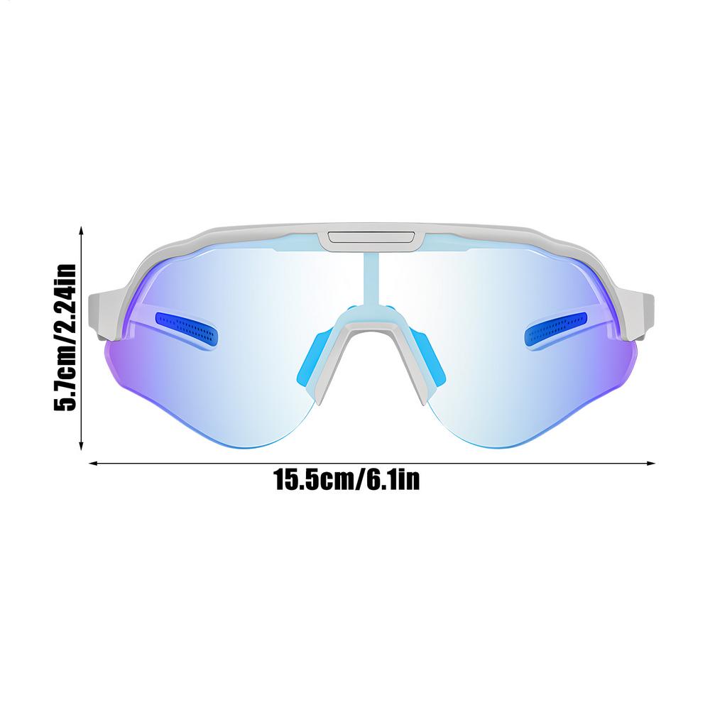 Outdoor Cycling Sunglasses UV400 Windproof Mountain Bike Eyeglass Anti-Glare Sports Eyewear for Fishing Running Driving Hiking