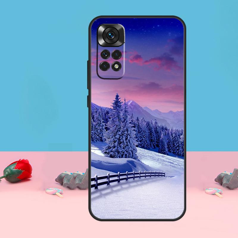 Landscape Winter Light Snow Cover For Xiaomi Redmi Note 14 13 12 9 10 11 Pro 10S 11S 12S Case For Redmi 14C 10C 12C 13C