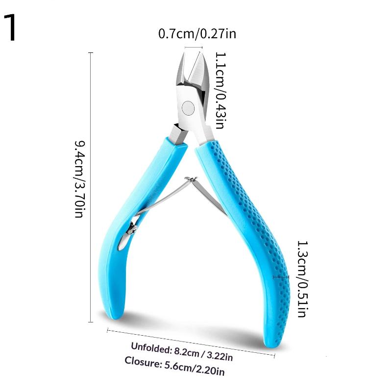 Nožnice na kožičku nechtov Odstraňovač manikúry Klieštiky na odstraňovanie zrohovatenej kože Nerezové nožničky na kožičku Zastrihávač nechtov na prstoch Silikónová rukoväť