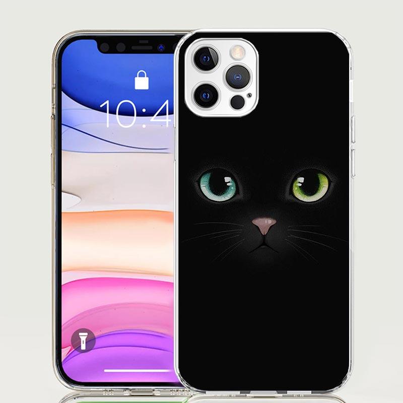 Cat Cute Kitten Cartoon Phone Case For iPhone 17 Air 16 15 Plus 11 14 Pro Max 13 Mini 12 7 8 + SE Pattern Art Customized Cover 1