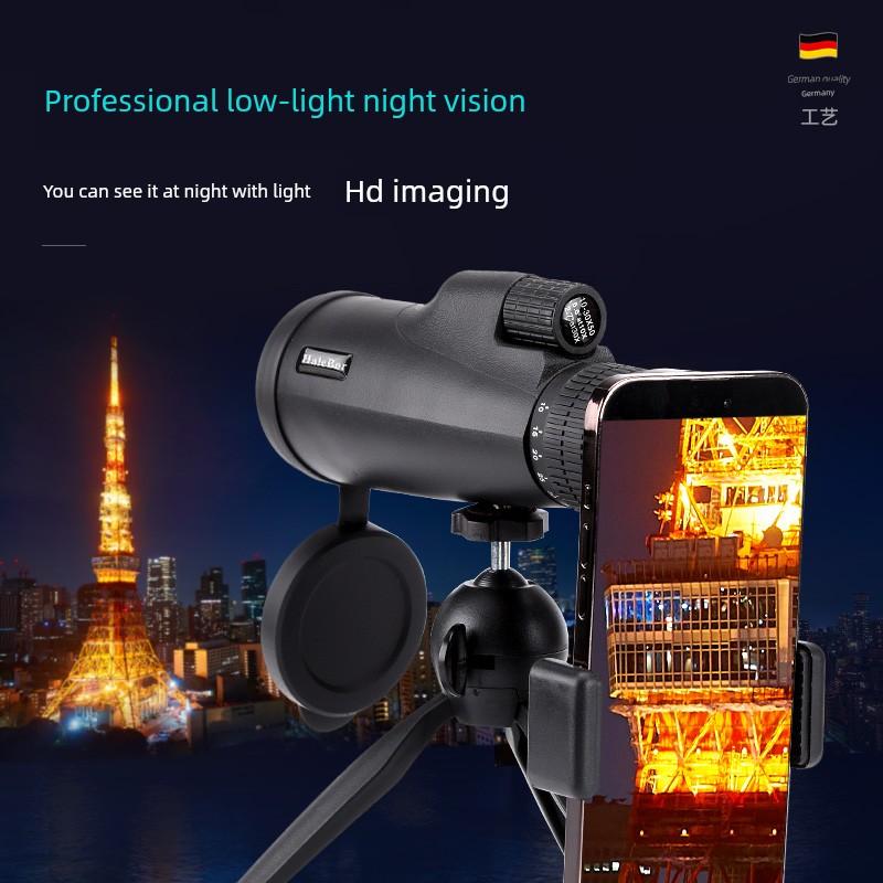 Explorer Monocular Telescope High Magnification High-Definition Outdoor Professional-Grade 50mm Objective Lens Zoom Night Vision Telescope