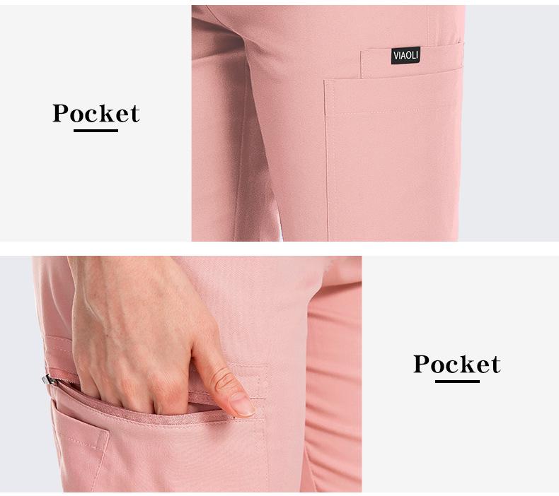Doctor's Handwashing Suit: High-End Elastic Nurse Uniform with Embroidered Logo for Operating Rooms & Beauty Salons