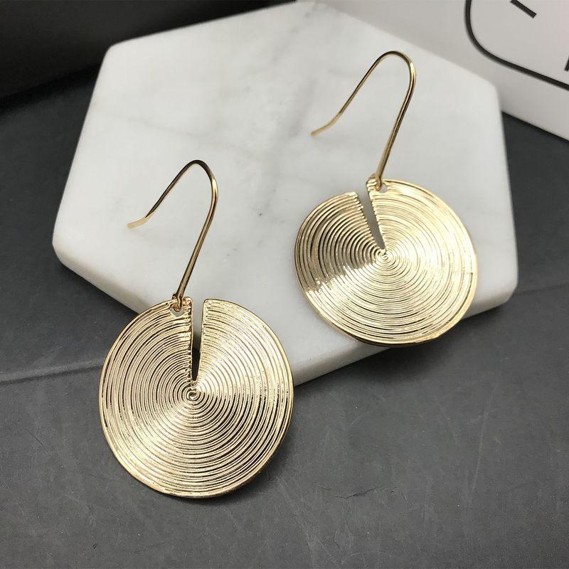 

Cold Style Personalized Metal Pleated Women s Water Drop Sterling Silver Needle Gold Hook