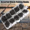 High-Strength Iseama Fishing Hooks 500Pcs 3-12# Hole Design Outdoor Fishing Accessories