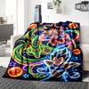 DRAGON BALL Print Flannel Blanket High Quality Warm Comfortable Cover for All Seasons Perfect for Gifts Home Decor