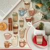 30sheets Hot Stamping Sticker Package Christmas Series Hand Account Collage For Office Cup Stationery Stickers Diary Decoration