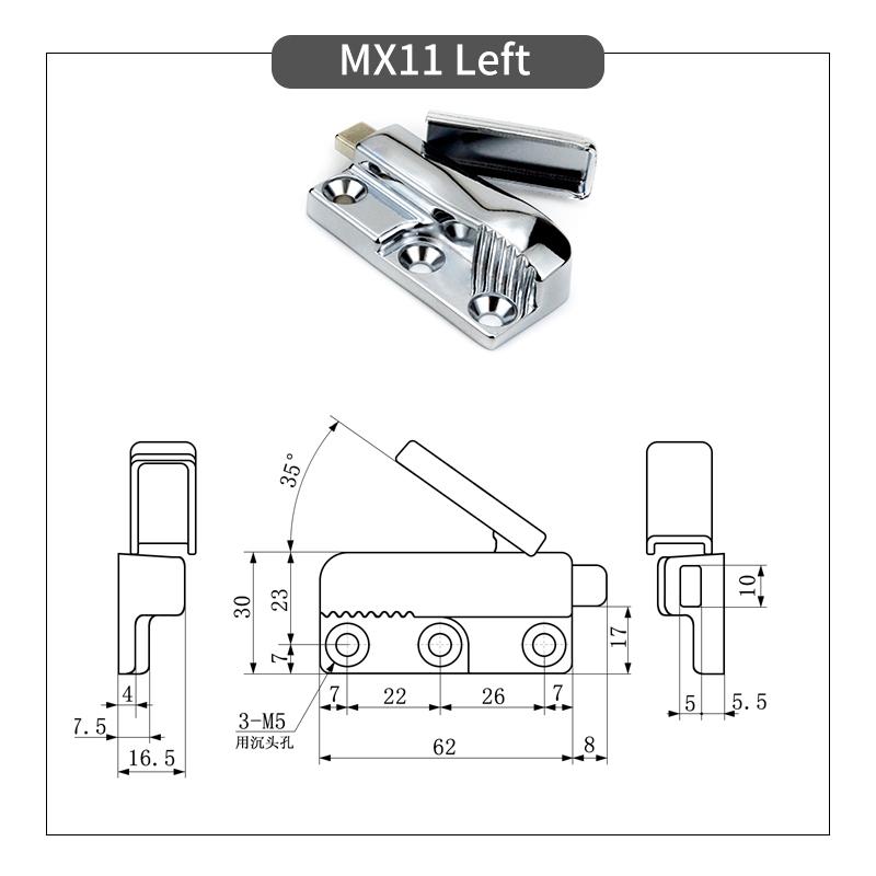 Latch Press The Telescopic Spring Bolt Lock Window Frames For Buses, Special Vehicles, Construction Machinery Bolt Lock