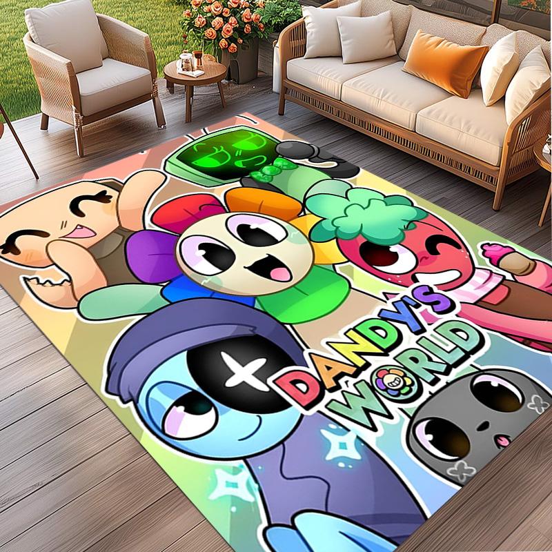 Dandy's Wereld Print Vloerkleed, Wasbaar Vloerkleed, Voor Entree Slaapzaal Wasruimte Kantoor Studeerkamer, Woondecoratie Verjaardag Kerstcadeau