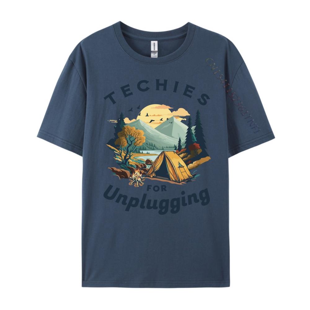 

Techies For Unplugging Outdoors It Computer Professional Unisex Clothes Halloween Tshirt 4XL
