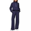 2025 Oversized Half-Zip Sweatshirt & Wide-Leg Sweatpants Women's Two-Piece Casual Set