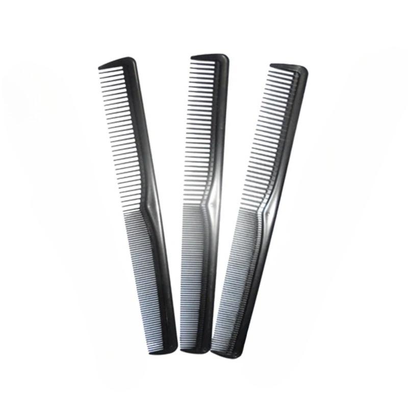 3/5 Pieces Fine Cutting Wide Tooth Hair Barber Carbon Fiber Salon Hairdressing Comb Heat Resistant Styling Grooming Comb