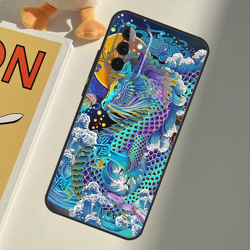 Fashion Chinese Dragon For Samsung Galaxy A15 A55 A35 A53 A33 A13 A36 A56 A26 A16 A22 A32 A52 A54 A34 A05 A06 Case