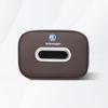W151Car Tissue Box Car Interior Accessories For Volkswagen Golf Passat B6 Amarok T5 Tiguan Leather Tissue Storage Bag Kleenex Case