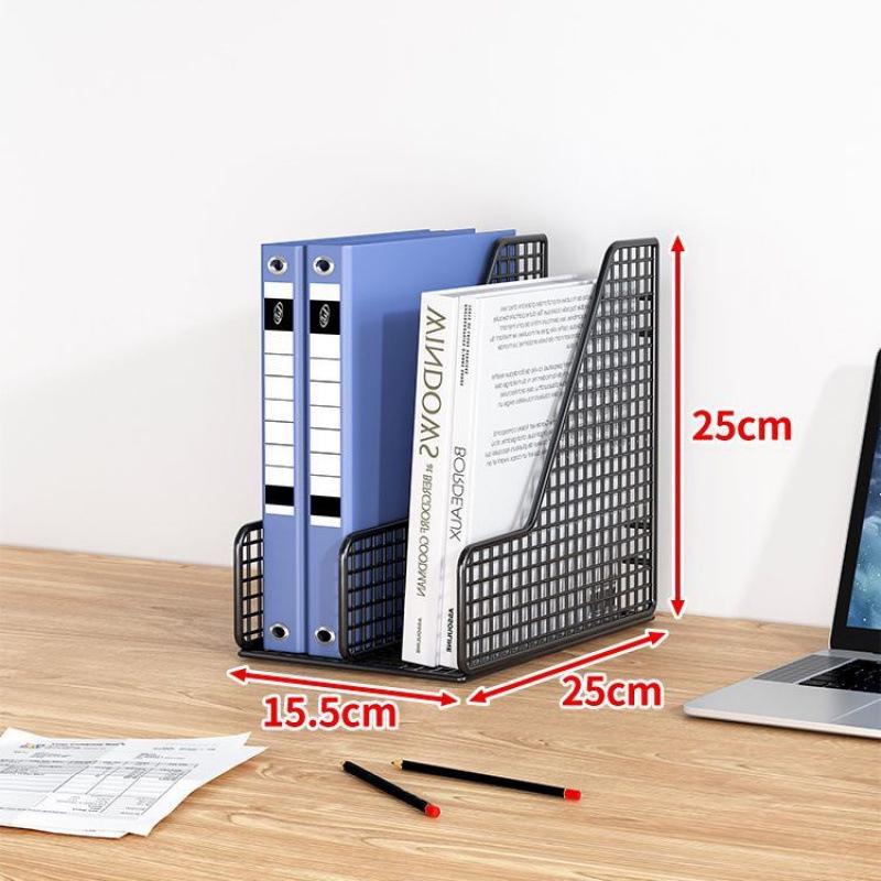 A4 Metal Desktop File Holder Four-Compartment Storage Rack Bookshelf Upgraded Large Capacity 1 Section 1550₽