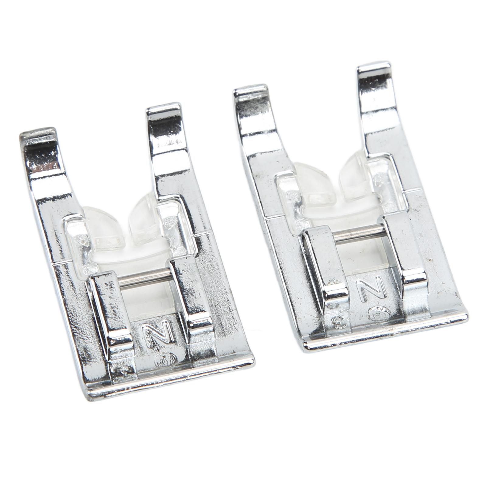 

2 шт. Лапка для прямой строчки Материал нержавеющая сталь Легкая текстура Высокая универсальность Прижимные лапки