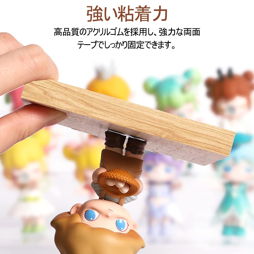 Tape for Fixing 3 180 Strong Adhesive Fixing Prevents Leaves No for Figures Double-Sided Figures, Sheets, Sheets, 1381mm, Clear, Tape, Stickers,