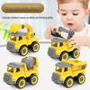 Children's DIY Engineering Mixer Toy: Detachable Excavator & Nut Assembly Set