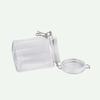 Square Clip 1250ml Sealing Jar Clear Organization Container Organizer for Kitchen Candy Biscuits Cookie Seal Lid Containers