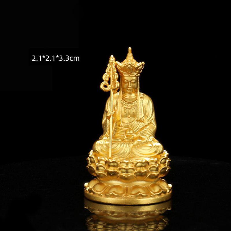 Statue en Cuivre Pur Bénie par Bouddha de Shakyamuni Manjushri Bouddha de la Médecine 1 pouce, Petite Statue de Bouddha pour Offrande 1 Pièce