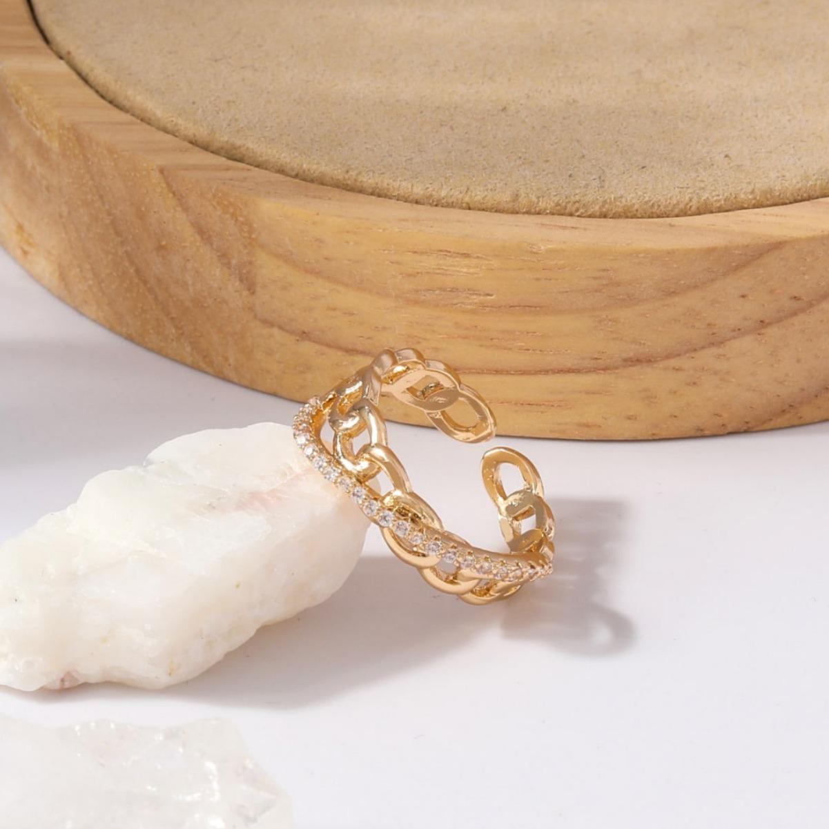 

Кольцо-регулятор Tide Retro, женское волейбольное кольцо с инкрустацией из циркона и бриллиантами, кольцо премиум-класса. Opening adjustable