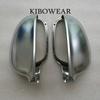 For VW Golf MK5 GTI 5 Passat B6 Jetta MK5 Matte Chrome Side Wing Mirror Covers Caps R36 R32 Golf Plus Variant EOS Silver