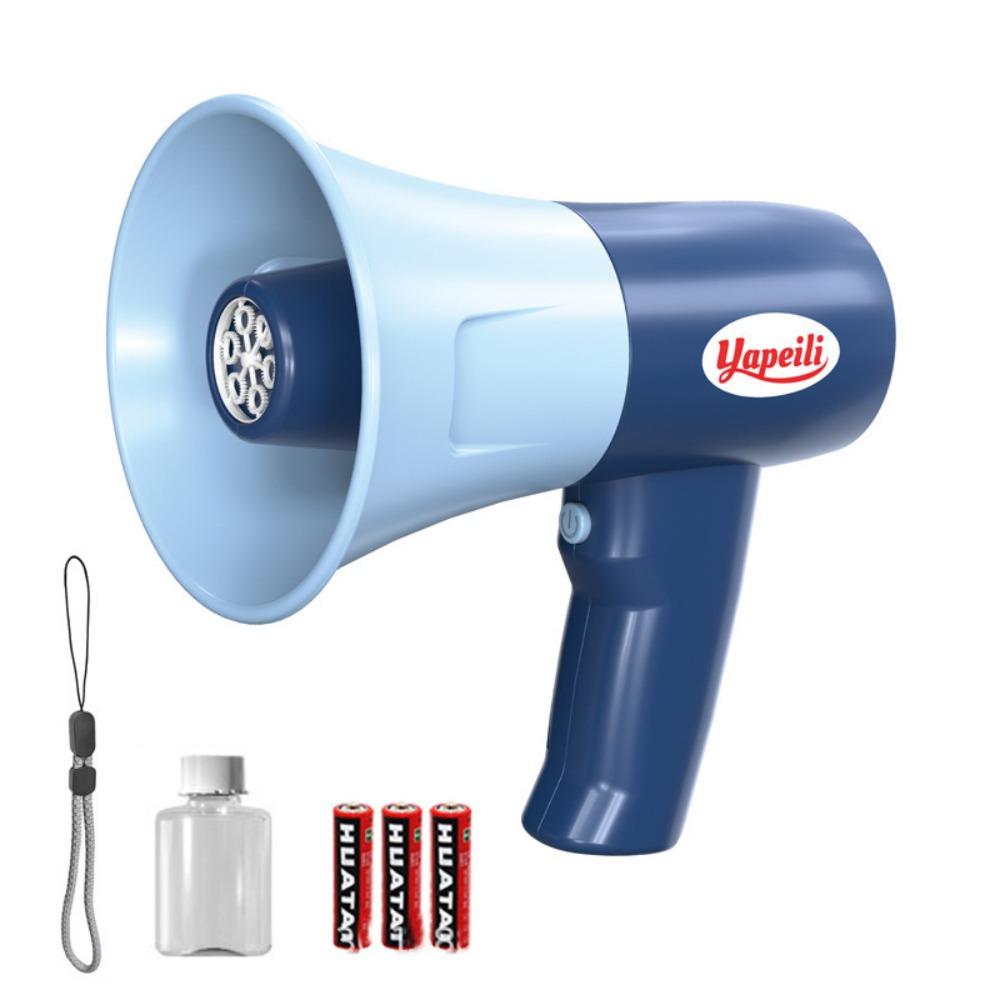 

Игрушки 2-в-1 Машина для мыльных пузырей со светодиодной подсветкой и музыкой Игрушки-микрофоны для мыльных пузырей Для улицы/помещения синий