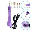 9pcs US/EU Plug In Hot-fix Rhinestone Applicator Ergonomic Heated Rhinestone Pen  Jewelry