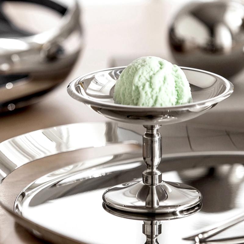 High Beauty Salad Bowl Multi-Function Stainless Steel Containerss Stainless Steel Ice Cream Cup