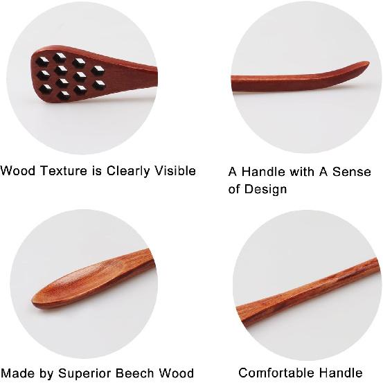 4pcs 7.87Inch Honey Dipper Sticks and 4pcs 7.87Inch Coffee Stirring Spoons, Honey Sticks for Tea,Wooden Honey Spoon Stirrer for Honey Jar Dispense