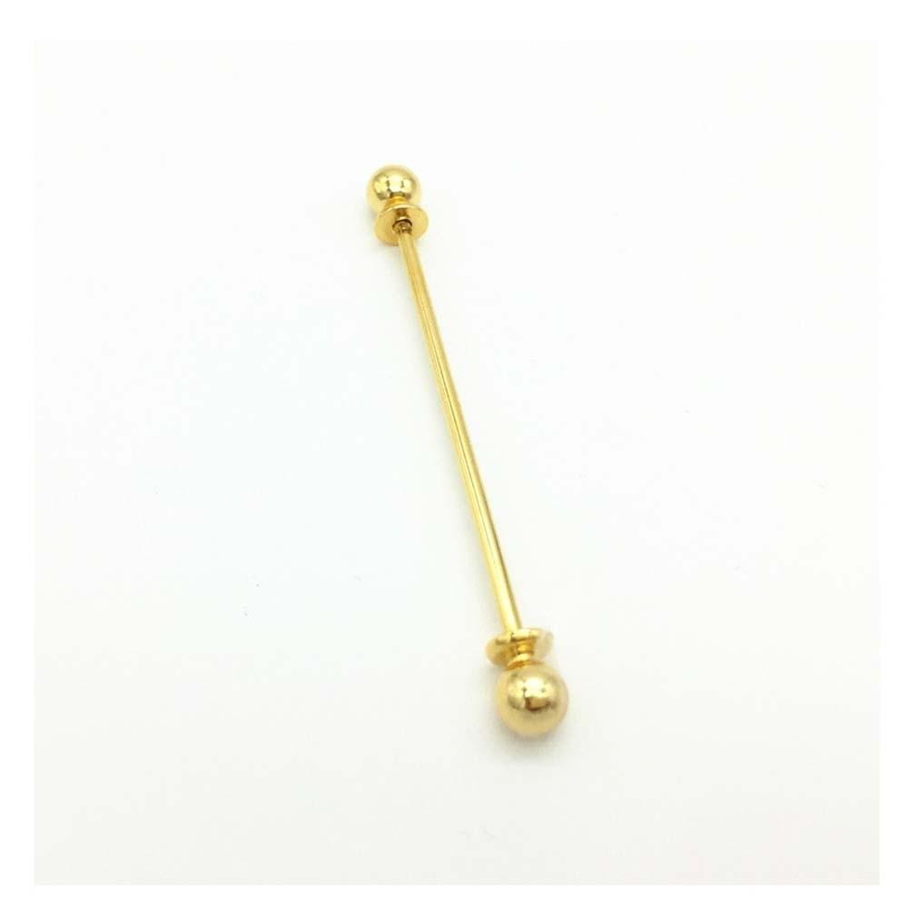 3 Stück Zylinder-Design-Anstecker für Hemdkragen Spiralverschluss Halsketten-Anstecker für Hemd Party