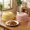 2-in-1 Draining Basket Breathable Food Protection Cover Anti Fly Mosquito Cover Kitchen Use