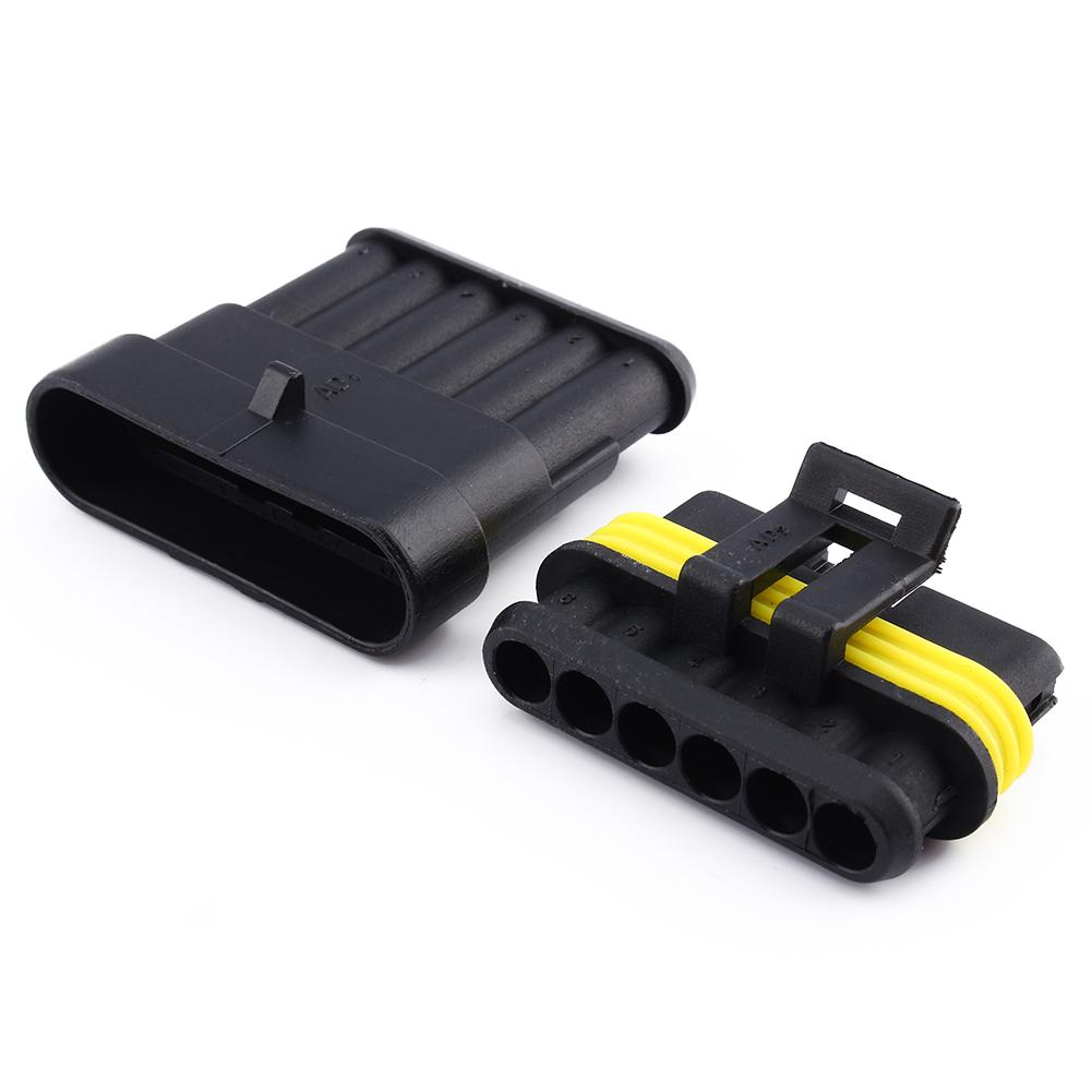 New Waterproof Electrical Wire Connector Plug 1 2 3 4 5 6 Way Pin for Car Truck