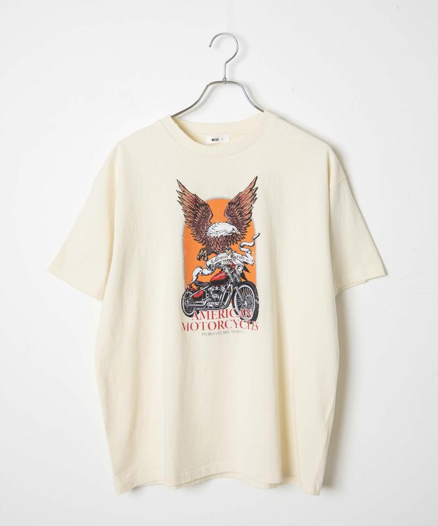 WEGO Pigment Loose Large Print Short Size Pattern 6 Women's T-Shirt, Big, Fit, Design, Silhouette, Sleeve, Spring, Summer, Autumn, Winter, Women's, F,
