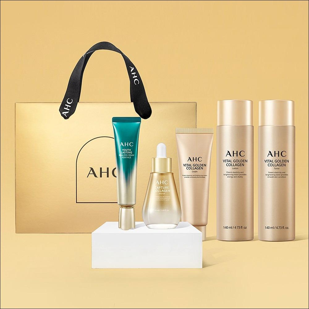 AHC Vital Golden Collagen Youth Total Skin Care Set / Gift Set / K-beauty