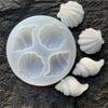 Creative Design Shell Conch Mirror Epoxy Silicone Abrasive Simulation Craft Ornament Chocolate Mold Kitchen Cake Baking Tool