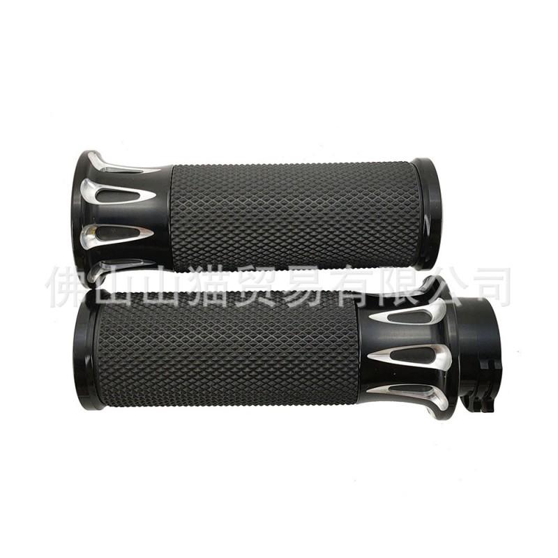Aluminum Hollow Handlebar Grips Harley-Davidson XL1200 883 Custom Motorcycle 25mm Diameter All-Season
