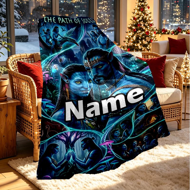 Individuelle personalisierte Decke mit Avatar-Druck, Heimdekoration, Schlafzimmer, Sofa, Camping, Couch, Geschenke für Geburtstag Weihnachten