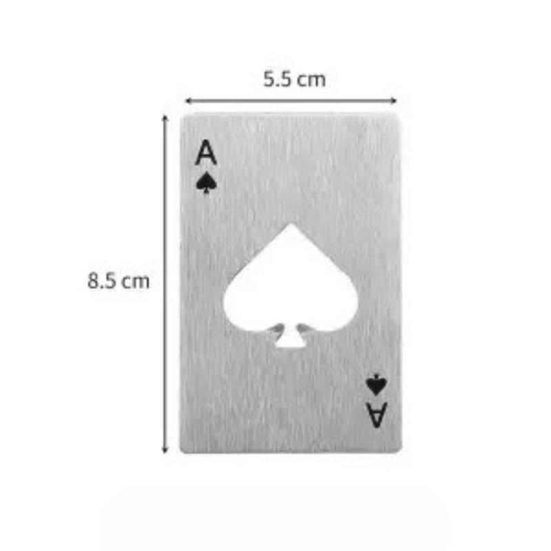 Łopatki ze stali nierdzewnej Otwieracz do butelek dla winiarza Karty do gry Otwieracz do butelek Karta kredytowa Otwieracz stalowy w kształcie butelki piwa Poker