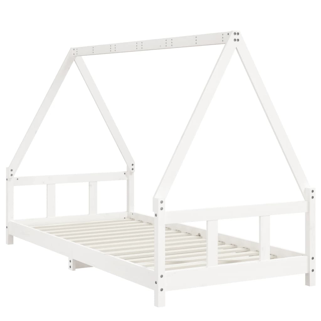 Children S Bed White 90x200 Cm Solid Wood Pine