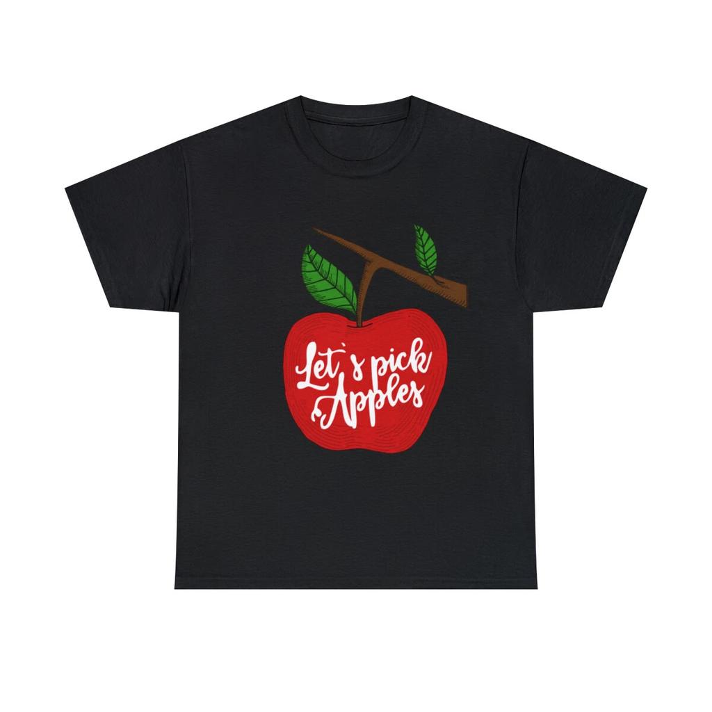 Let's Pick Apples Apple Picking Season Graphic Tee Shirt, S-5XL
