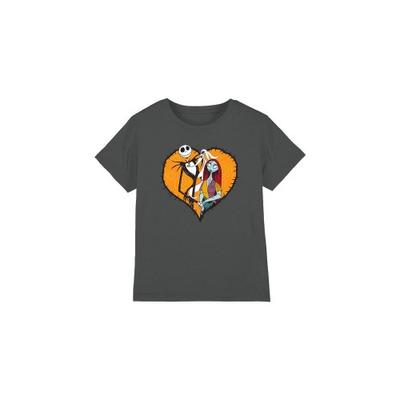 The Nightmare Before Christmas Childrens/Kids Jack Sally Heart T-Shirt