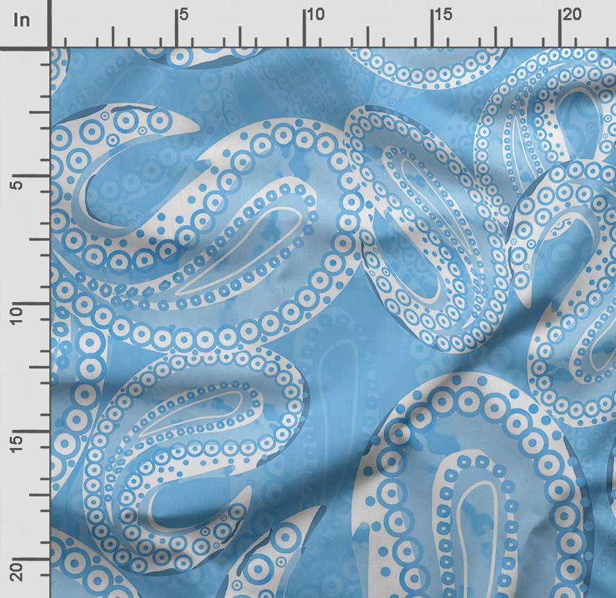 Soimoi Asian Paisley Print,  Cotton Cambric, Quilting Fabric Sold by The Yard 42 Inch Wide, Medium Weight Cotton Fabric,