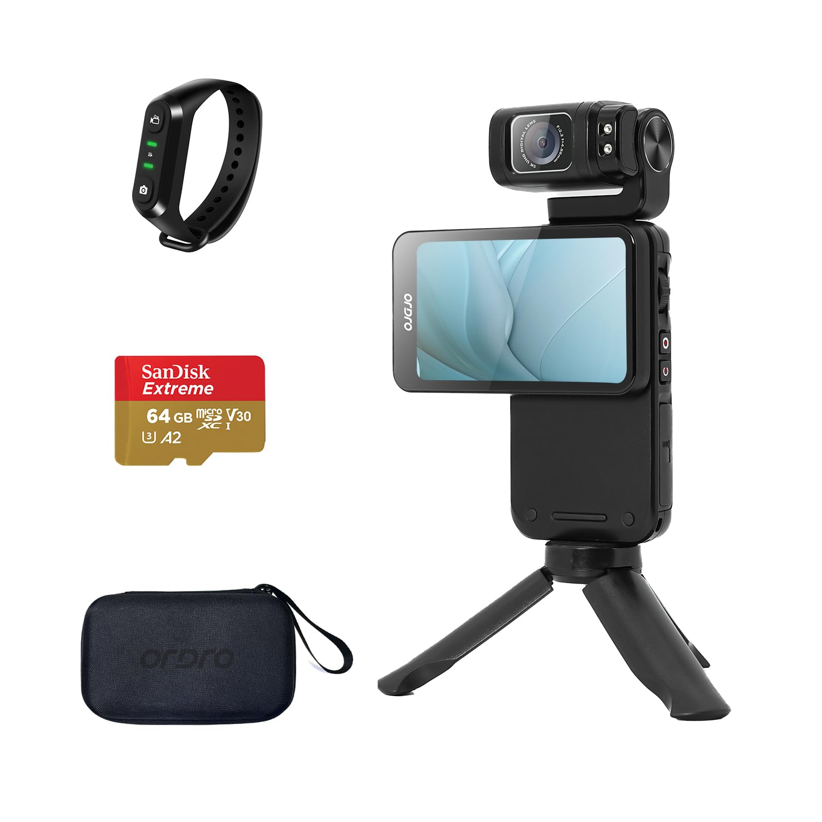 

Ручна відекамера для відеоблогів Ordro M3 5K з цифровою стабілізацією зображення, інфрачервоним нічним баченням, великим сенсорним екраном, зумом, ємністю, 3,5-дюймовий чорний