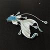 Cute  White Fish Brooch Elegant High-End Dreamy Luxury Deep-Sea Mermaid Brooch Women Clothing Accessories Unique Jewelry
