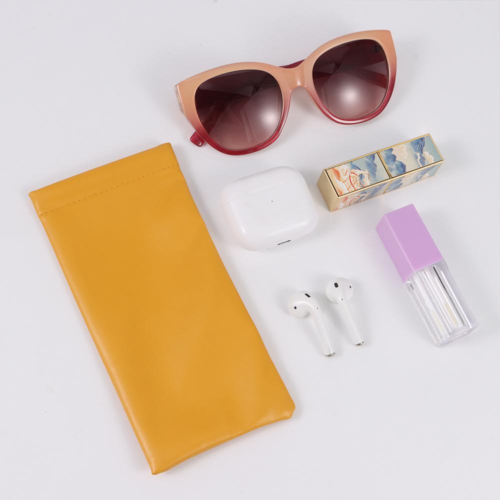 Soft Leather Eyewear Storage Bags Simple Waterproof Bag Case Gifts Sun Glasses Pouch