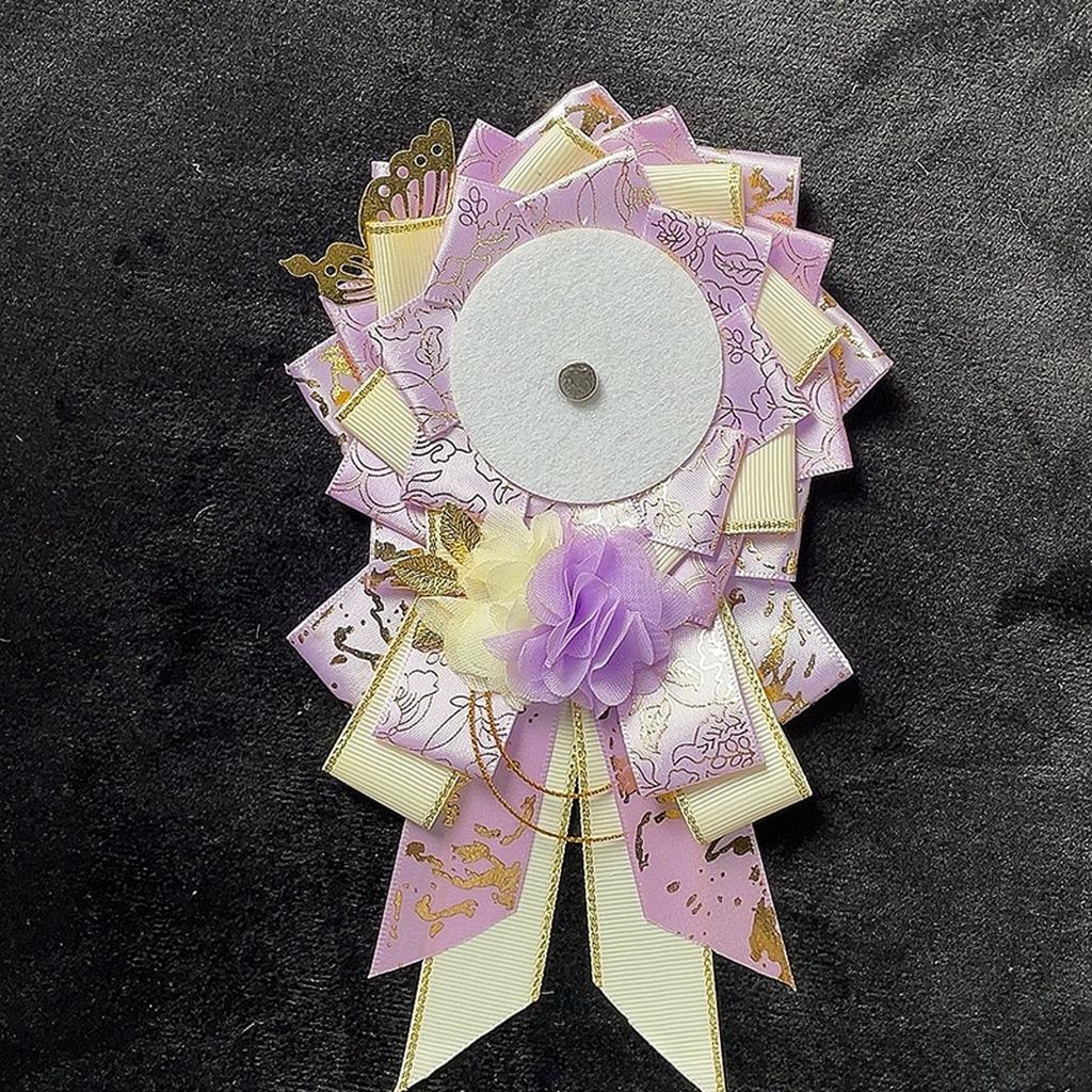 55mm-75mm Handmade Fabric Flower Brooches Pins for Women Cosplay Bags Holder Backpack Badge Decorative Accessories Jewelry
