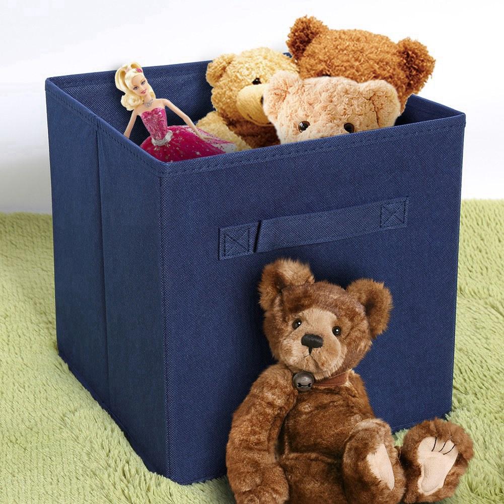 6Pcs Vlies Stoff Faltbare Schublade Lagerplätze Box Haushalt Hause Spielzeug Kleidung Organizer